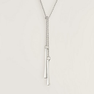 フランス発 HERMES ペンダント ≪Clou de forge≫ DHL発送 clou-de-forge-lariat-necklace-